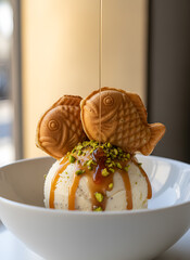 Korean Winter Street Food Bungeoppang Fish Shaped Pastry