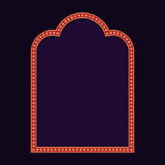 Marquee Sign with Lights Bulbs