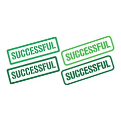 Successful text stamp concept