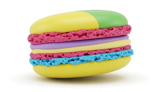 Colorful Macaron Delight - A Sweet Treat Showcase.