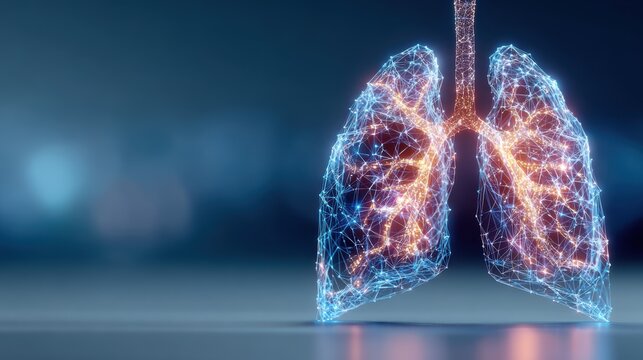 Abstract Lungs with red human bronchial tree structure. Lungs anatomy,left and right bronchus, bronchioles,Medicine cure tuberculosis, pneumonia, asthma. Abstract health care medical concept.