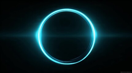 Abstract Circular Soundwave with Soft Neon Motion