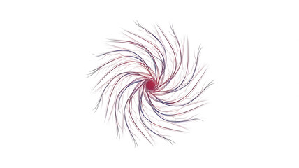 Obraz premium Abstract Digital Neural Network Spiral with Organic Branching Fiber Optic Connections
