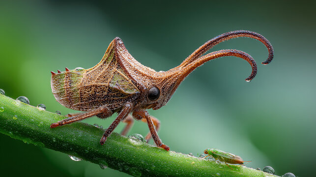 Ultra Detailed Macro Thorn Bug Portrait