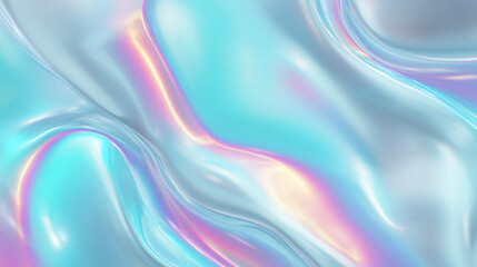 Fototapeta premium Abstract Chromatic Waves Reflecting Futuristic Light Background