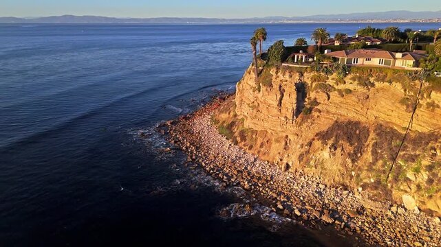 Aerial orbit shot of SS Dominator Shipwreck sight