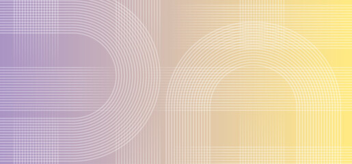 線と曲線で作られた紫から黄色のグラデーションアブストラクト背景素材