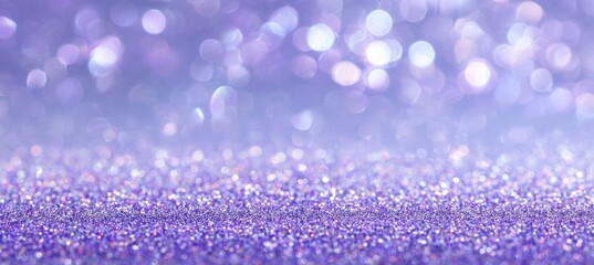 Purple glitter background with bokeh