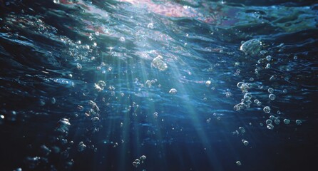 Underwater scene with sunlight beams (63)