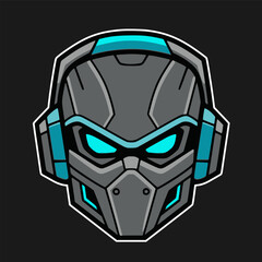 mascot of ninja for gaming logo