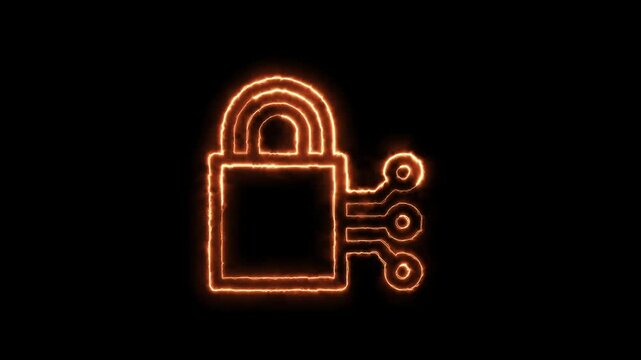 Digital security shield a motion graphics animation showcasing cyber protection and data safety