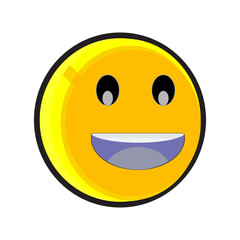 Fototapeta premium very happy smiley face