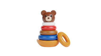 Bear Stacking Toy with Rings