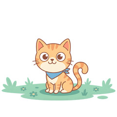 Fototapeta premium Cat Emotions Vector Collection