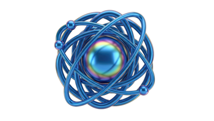 Abstract Atomic Model with Orbiting Electrons