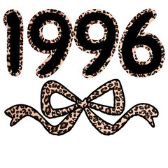 1996 leopard print t shirt design 