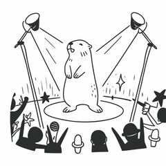 skiing in the mountains