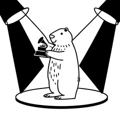 illustration of a cartoon character