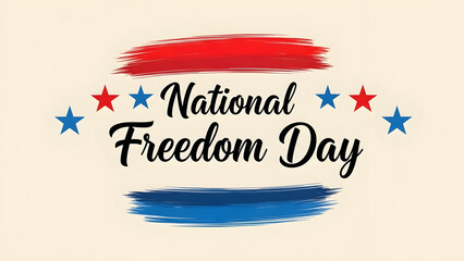 National freedom day isolated on transparent background celebrating american values