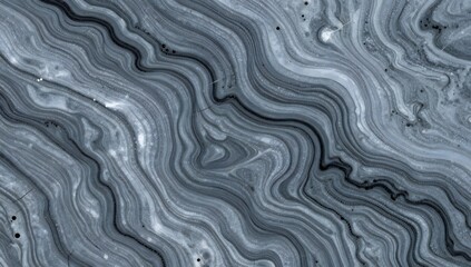 Fototapeta premium Abstract organic pattern with swirling lines in monochrome blue tones
