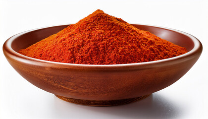 Ground Paprika In A Bowl Isolated