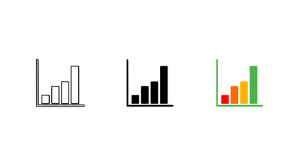 Three different types of bar graphs