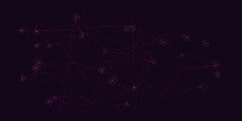 Magenta Pulse Global Network Background for AI Startups, SaaS Marketing, and Data Visualization