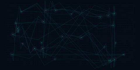 Obraz premium Neon Cyan Global Network Background for Cloud Computing, Cybersecurity Reports, and Telecom Presentations