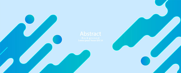 Abstract Light Blue Liquid Shapes Background with Modern Fluid Design. Modern creative trendy design in vector illustration