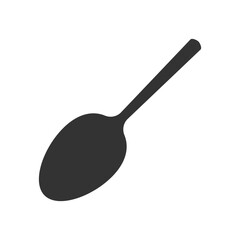Spoon icon isolated flat style design.