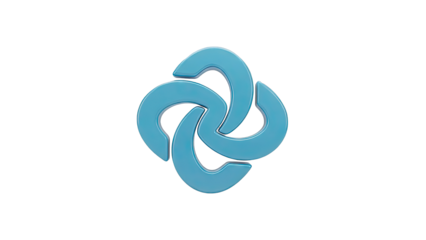 Abstract Blue Swirls Logo