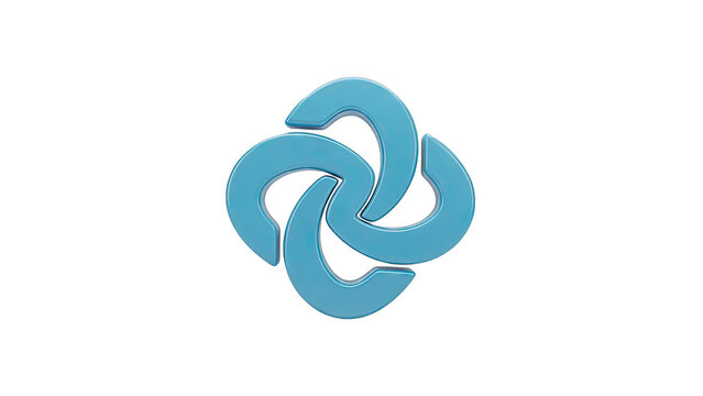 Abstract Blue Swirls Logo