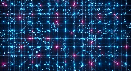 Vibrant digital network connections background.