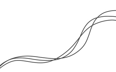 Black line wave wavy swirl curve artline