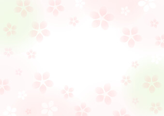 和風背景、桜の花の春の背景