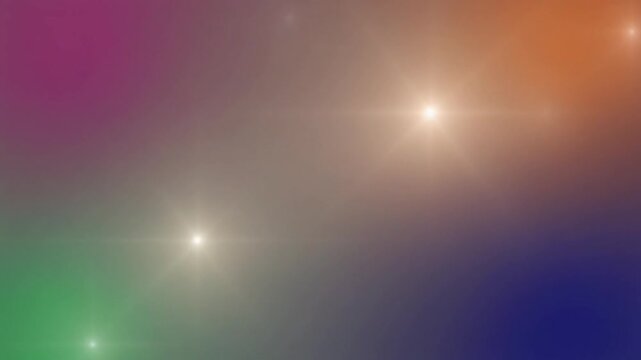 Abstract pixelated background with colorful gradient and lens flares.