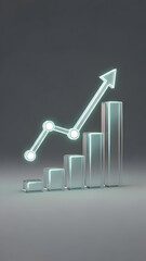 Business Graph Showing Growth and Progress.