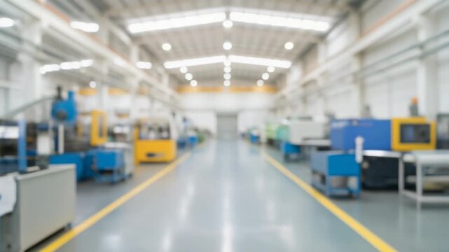 Explore the vibrant energy of a manufacturing facility with advanced machinery and innovation