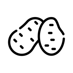 potato line icon