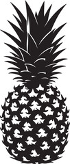 Pineapple fruit silhouette