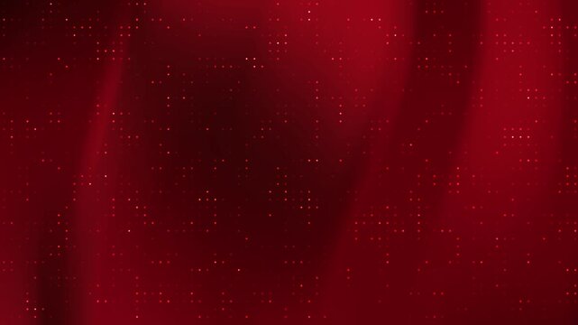 A professional dark red gradient background featuring a structured grid of tiny glowing points and subtle shadows