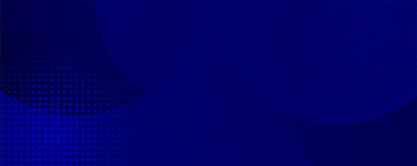 Dark modern blue abstract presentation background with halftone. Vector illustration