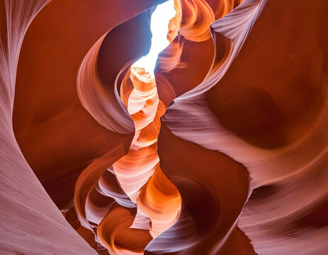 Antelope Canyon in Arizona - background travel concept. abstract background of fire. - Powered by Adobe