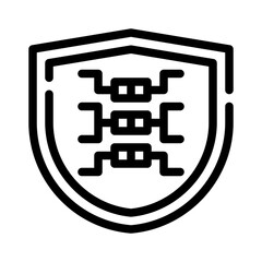 cybersecurity line icon