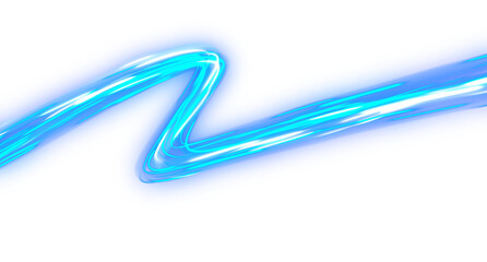 Neon Blue Abstract Light Motion Element for Sci Fi Visuals © irham
