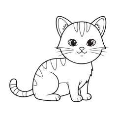 Obraz premium vector illustration of a cat