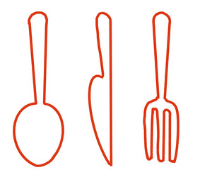 set of kitchen utensils