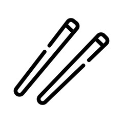 Obraz premium chopsticks line icon