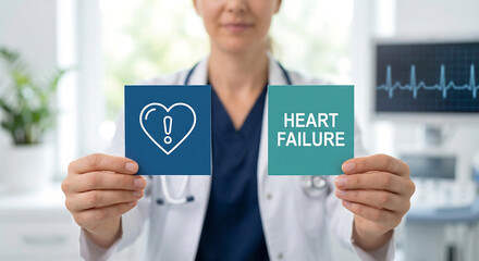 Heart failure health care concept. Heart diseases diagnostics system