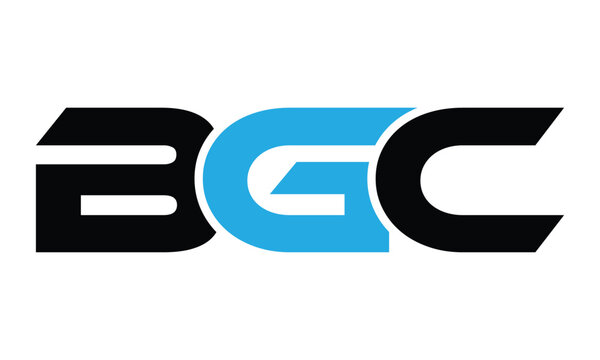 abstract creative BGC letter logo vector design.